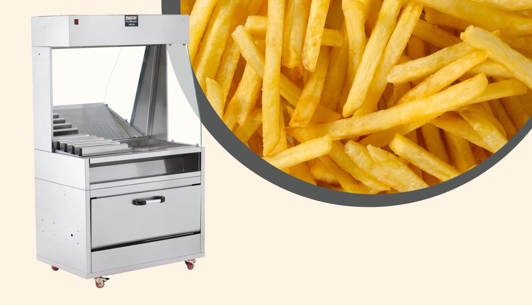 FW90 Cips Sıcak Tutma Rafı - Makfry