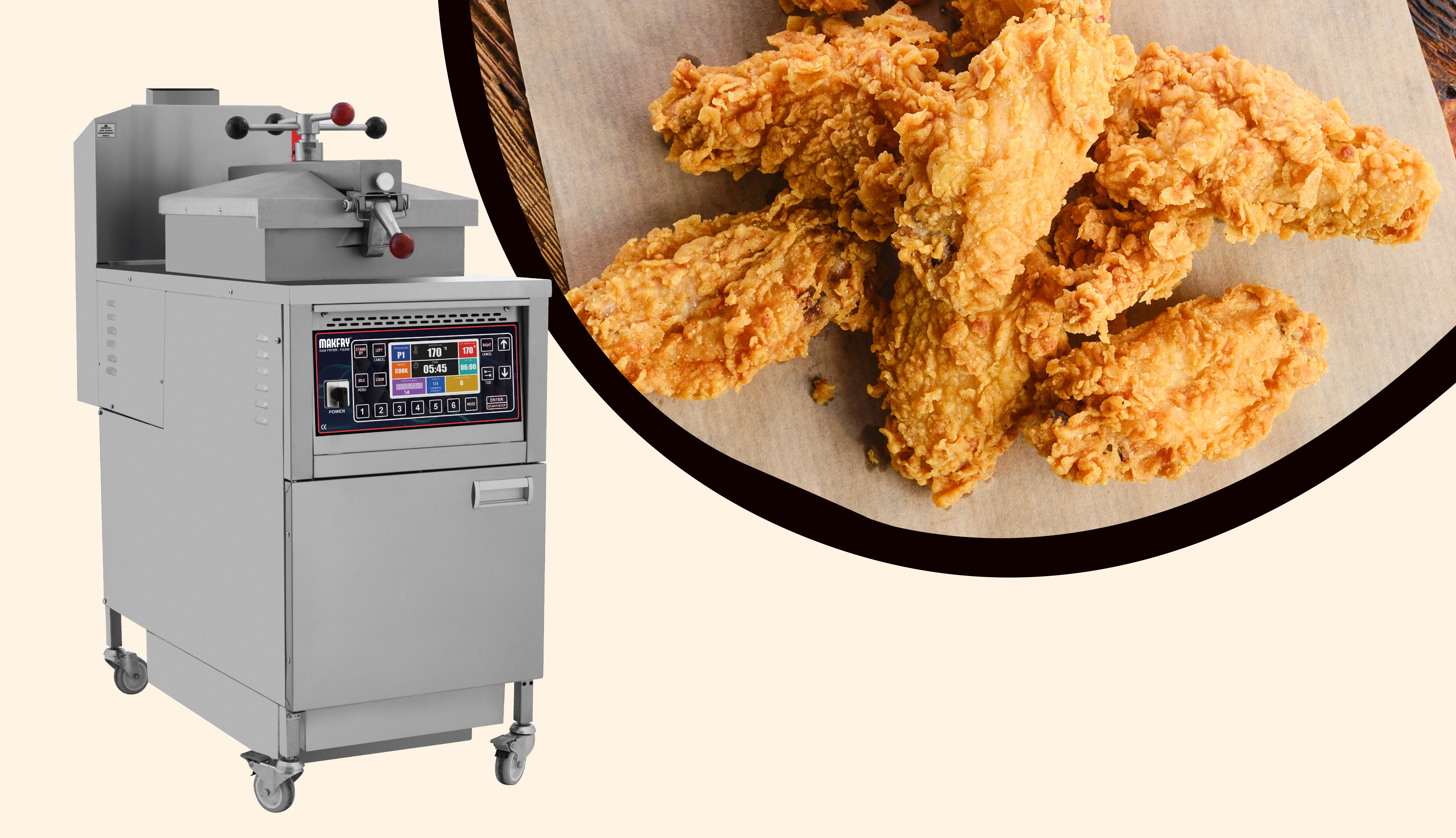 Gazlı Basınçlı Fritöz